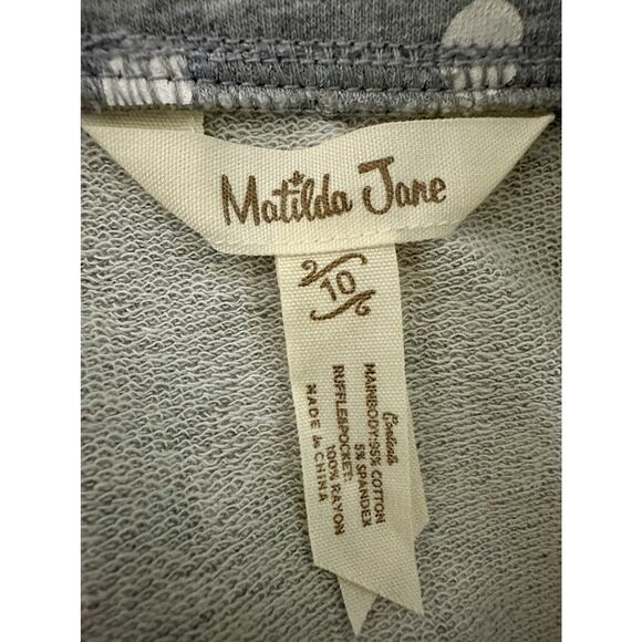 NEW Matilda Jane The Adventure Begins Lead The Way Gray Dot Pink Knit Jacket 10 - Picture 5 of 7